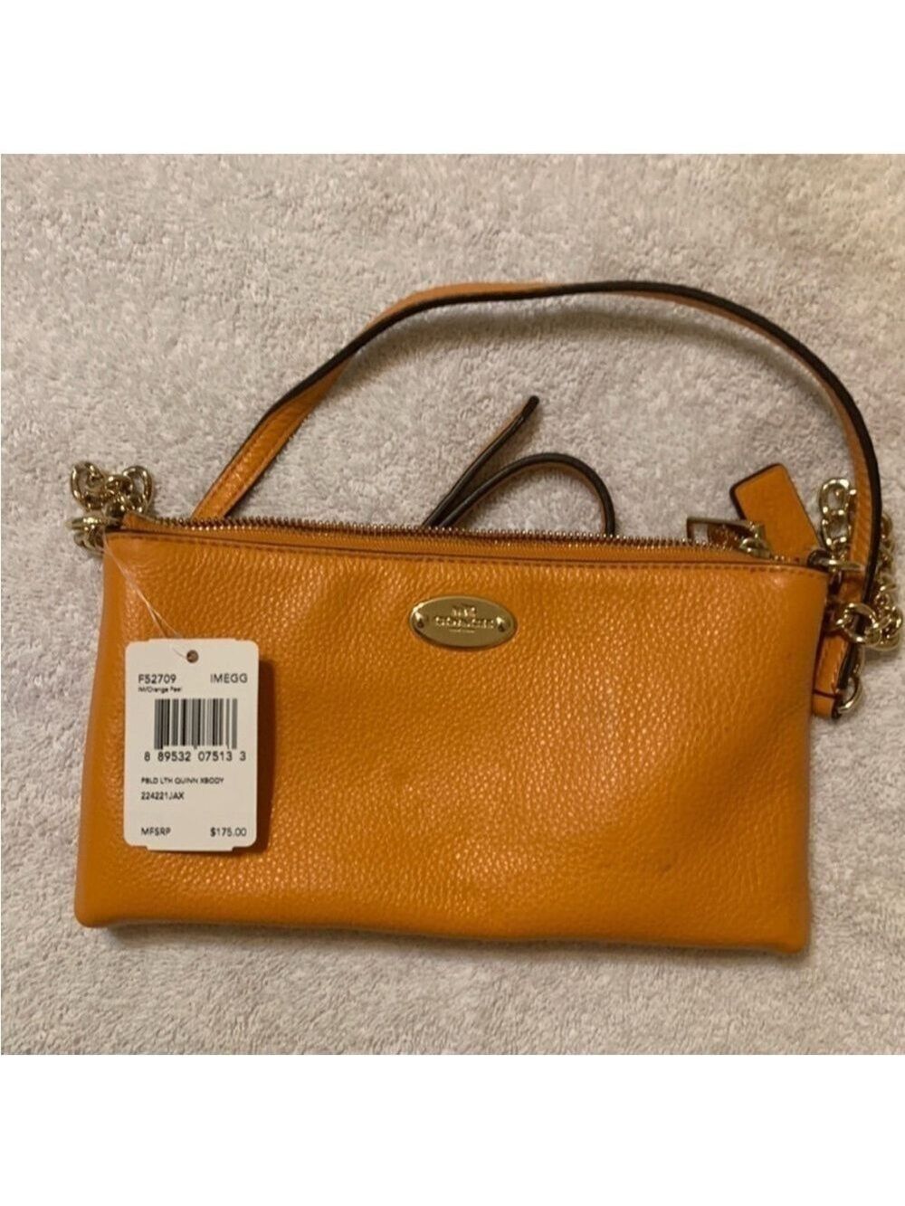 Coach Quinn Mustard Yellow CrossBody